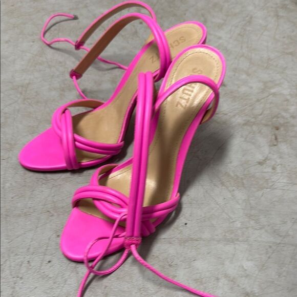 SCHUTZ Yvi Pink High-Heeled Strappy Sandals - BRAND NEW - NWOB - Size 9 - Picture 8 of 8